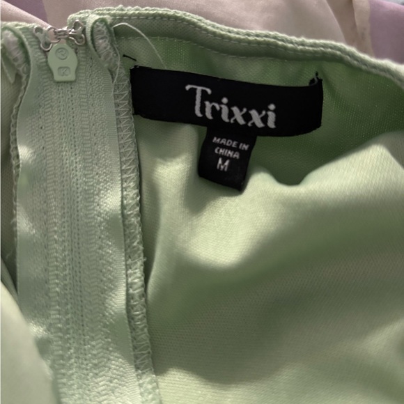 Trixxi Mint Green Wrap Dress - Picture 5 of 10